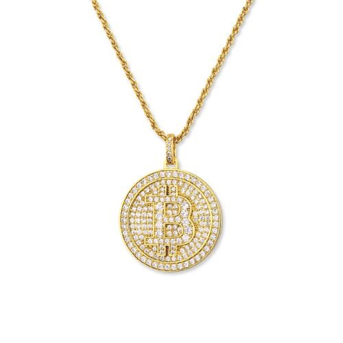 bitcoin pendant and chain