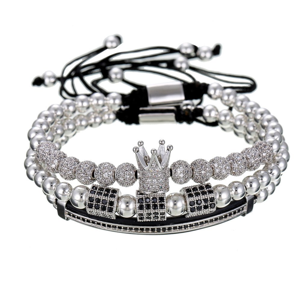 Mens hot sale crown bracelet