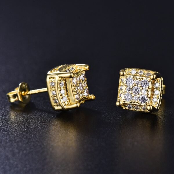 Buerel Micro Paved Diamond Stud Earring - Image 5