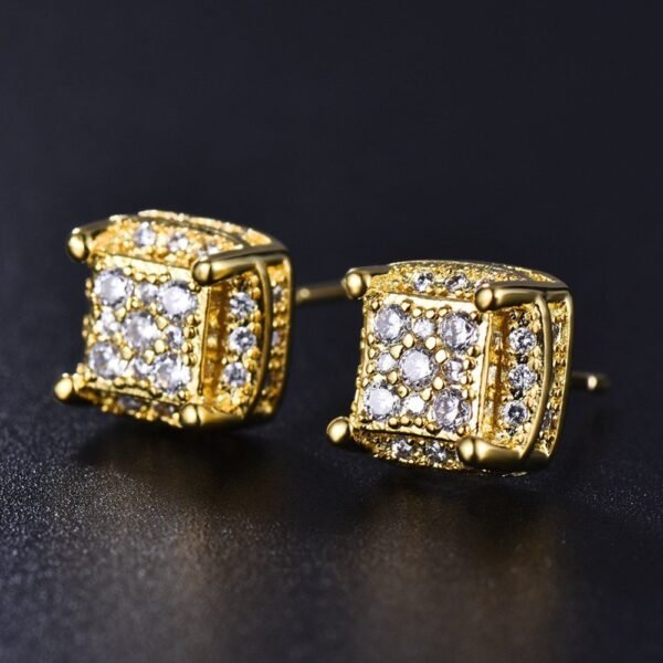Buerel Micro Paved Diamond Stud Earring - Image 3