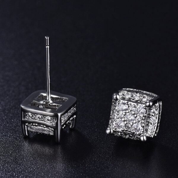 Buerel Micro Paved Diamond Stud Earring - Image 4