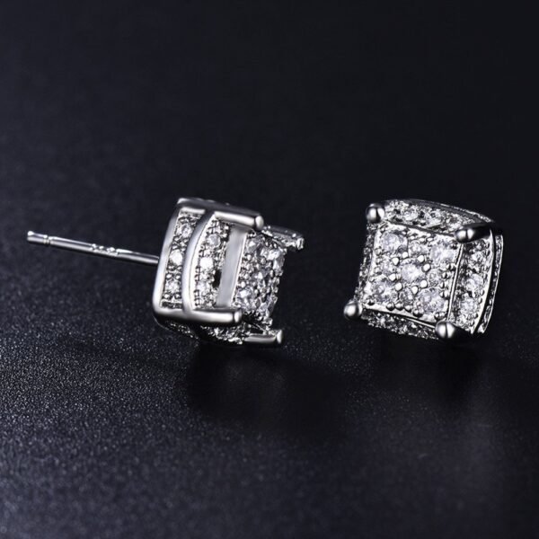 Buerel Micro Paved Diamond Stud Earring - Image 2