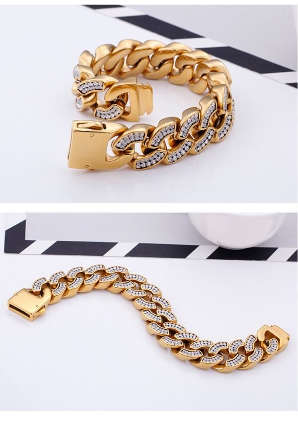 20mm Big Iced Cuban Link Bracelet - Image 4