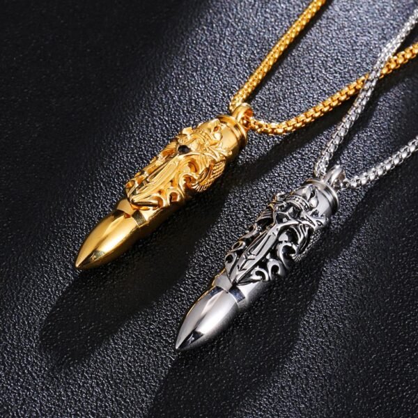 Gold 3D Dragon Bullet Chain