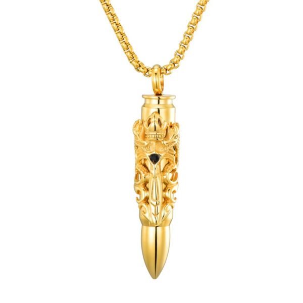 Gold 3D Dragon Bullet Chain - Image 2