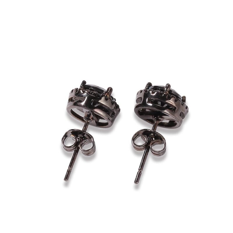 Simple Black Stone Earring for Guys - Image 3