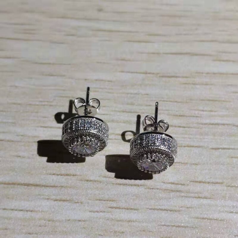 Doughboy Iced Dot Stud Earring - Image 3