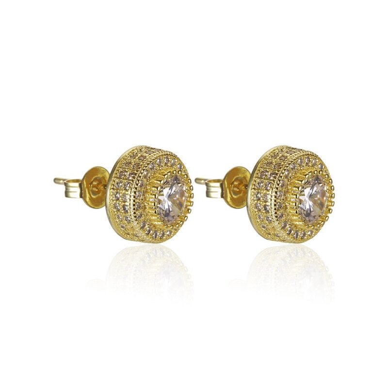 Doughboy Iced Dot Stud Earring - Image 5