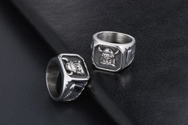Dank Silver Ancient Warrior Ring - Image 6