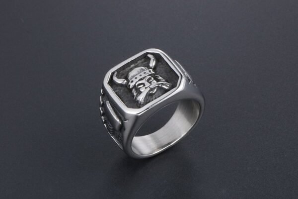 Dank Silver Ancient Warrior Ring - Image 4