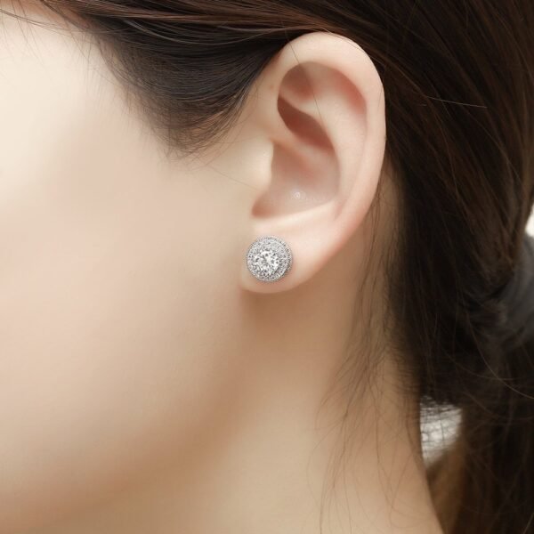 Doughboy Iced Dot Stud Earring - Image 4