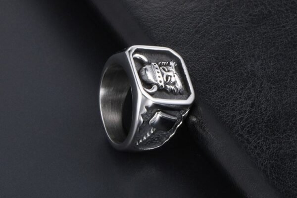Dank Silver Ancient Warrior Ring - Image 2