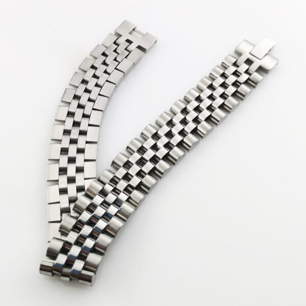 Classic Silver Titanium Steel Rollie Bracelet - Image 2