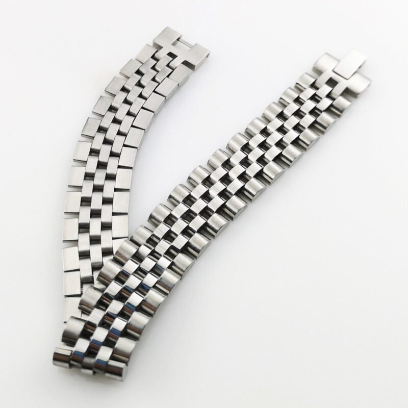 Classic Silver Titanium Steel Rollie Bracelet - Image 2