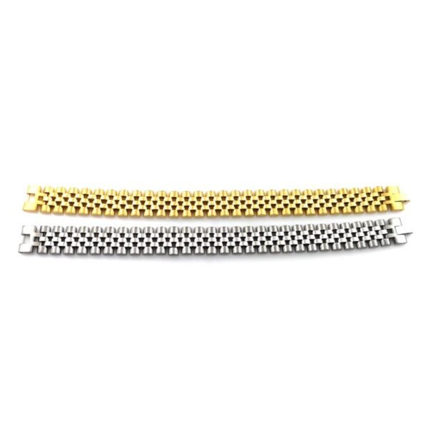 Classic Silver Titanium Steel Rollie Bracelet - Image 3