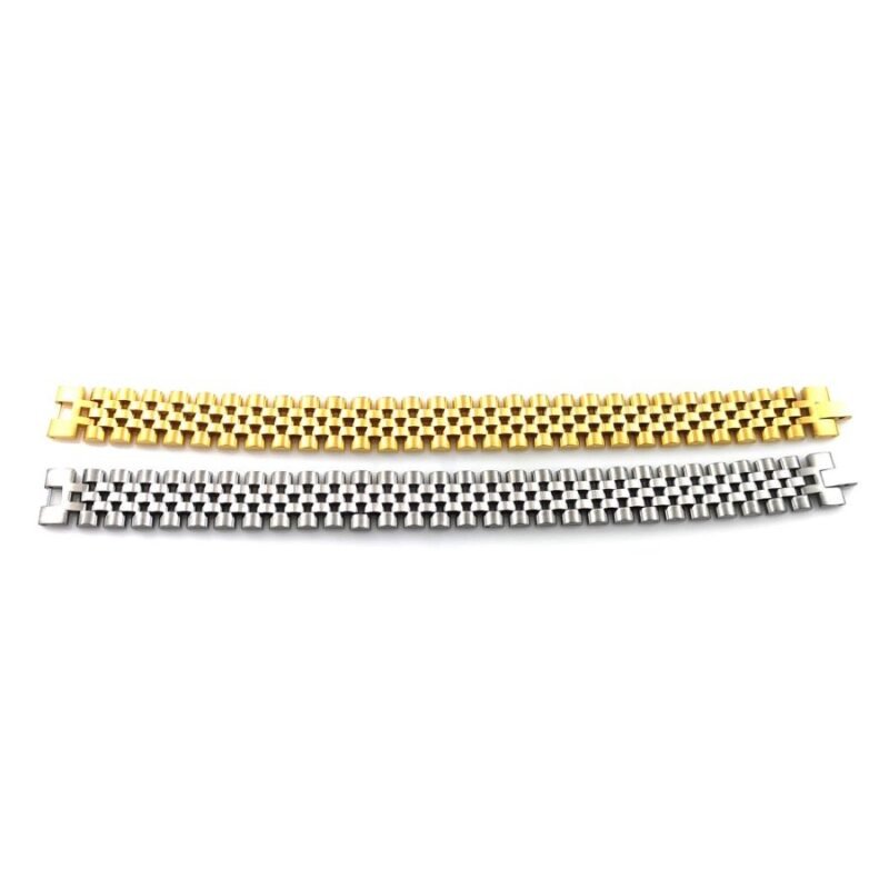 Classic Silver Titanium Steel Rollie Bracelet - Image 3