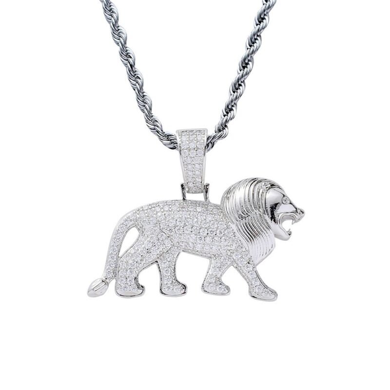 King of the pride Lion Chain Silver