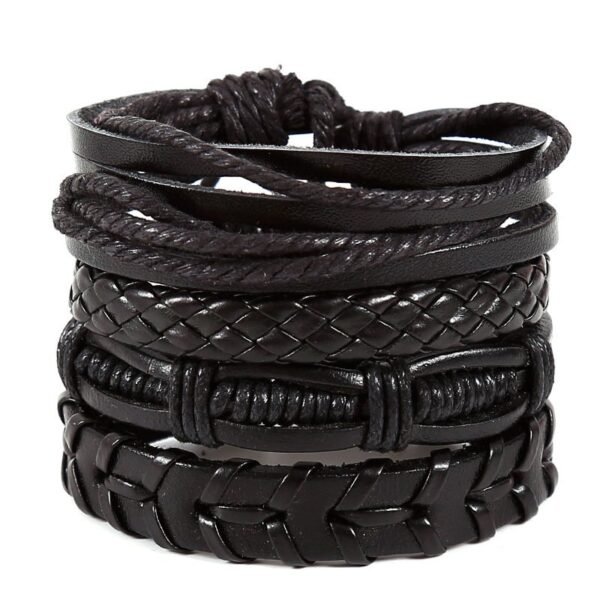 Hiplife 5 in 1 Stackable Leather Bracelet