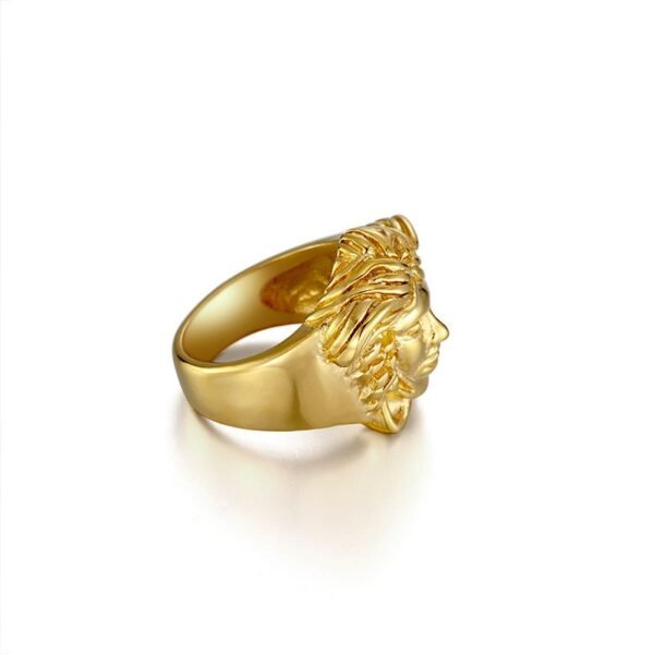 Classic Statement Versacie Medusa Ring - Image 6