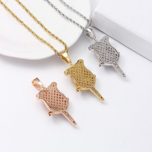 Gold Iced Out Rose Chain - Image 5