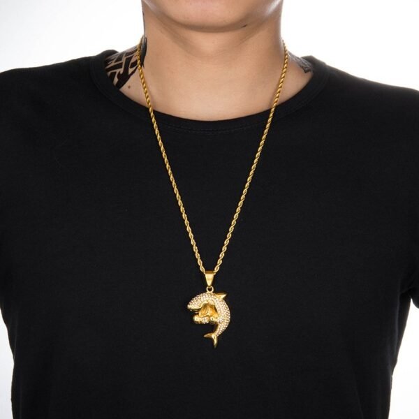 Iced Out 3D Shark Chain - Image 7