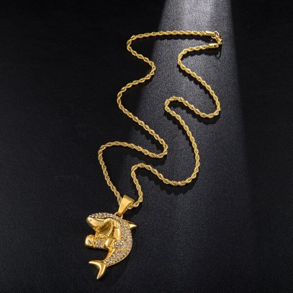 Iced Out 3D Shark Chain - Image 3