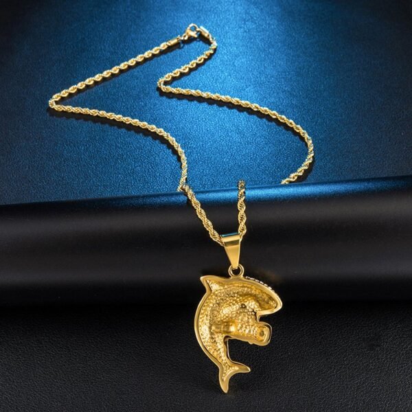 Iced Out 3D Shark Chain - Image 5
