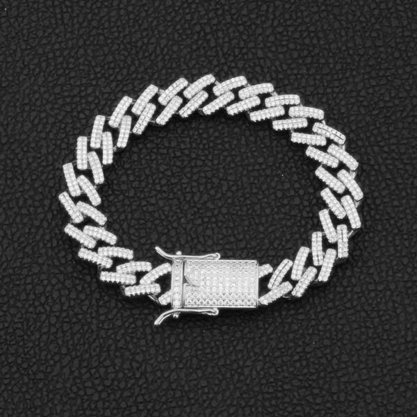 Iced Out Prong Miami Cuban Link Bracelet