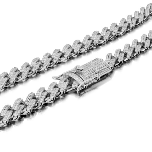 Iced Out Prong Miami Cuban Link Bracelet - Image 4