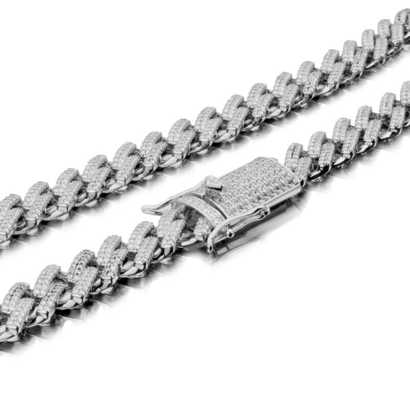 Iced Out Prong Miami Cuban Link Bracelet - Image 4
