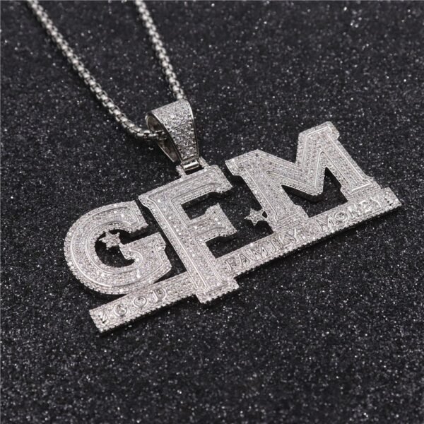 Iced Out "God, Family & Money" Chain - Image 4