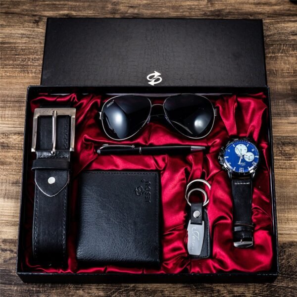 6 in 1 - Soignée Men's Gift Set - Complete Fashion Gift Set - Valentines Gift Ideas - Image 2
