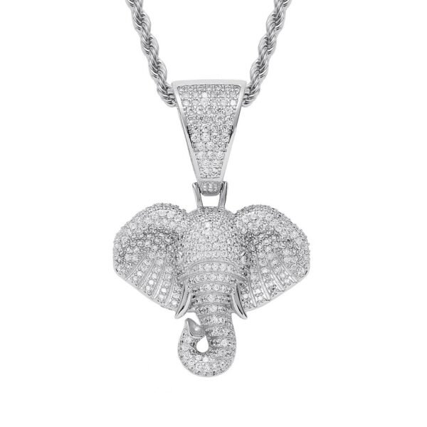 Iced Out Elephant Head Chain