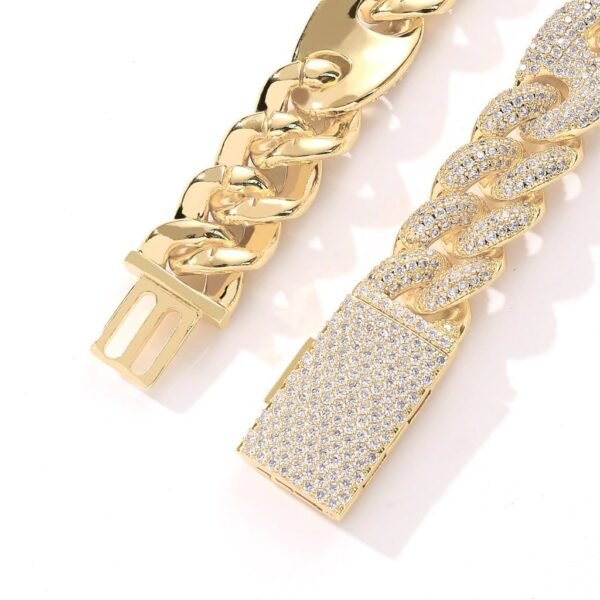 Iced Out Mariner Cuban Link Chain - Image 2