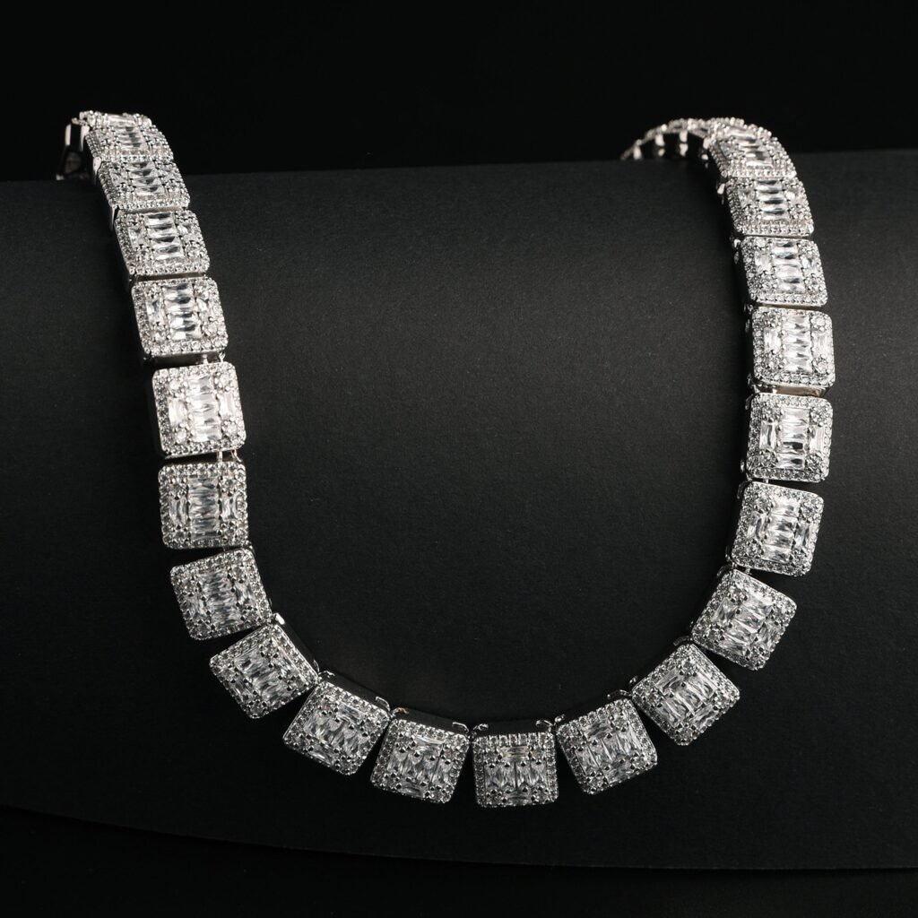 Iced Out Invisible Square Baguette Chain - Image 2