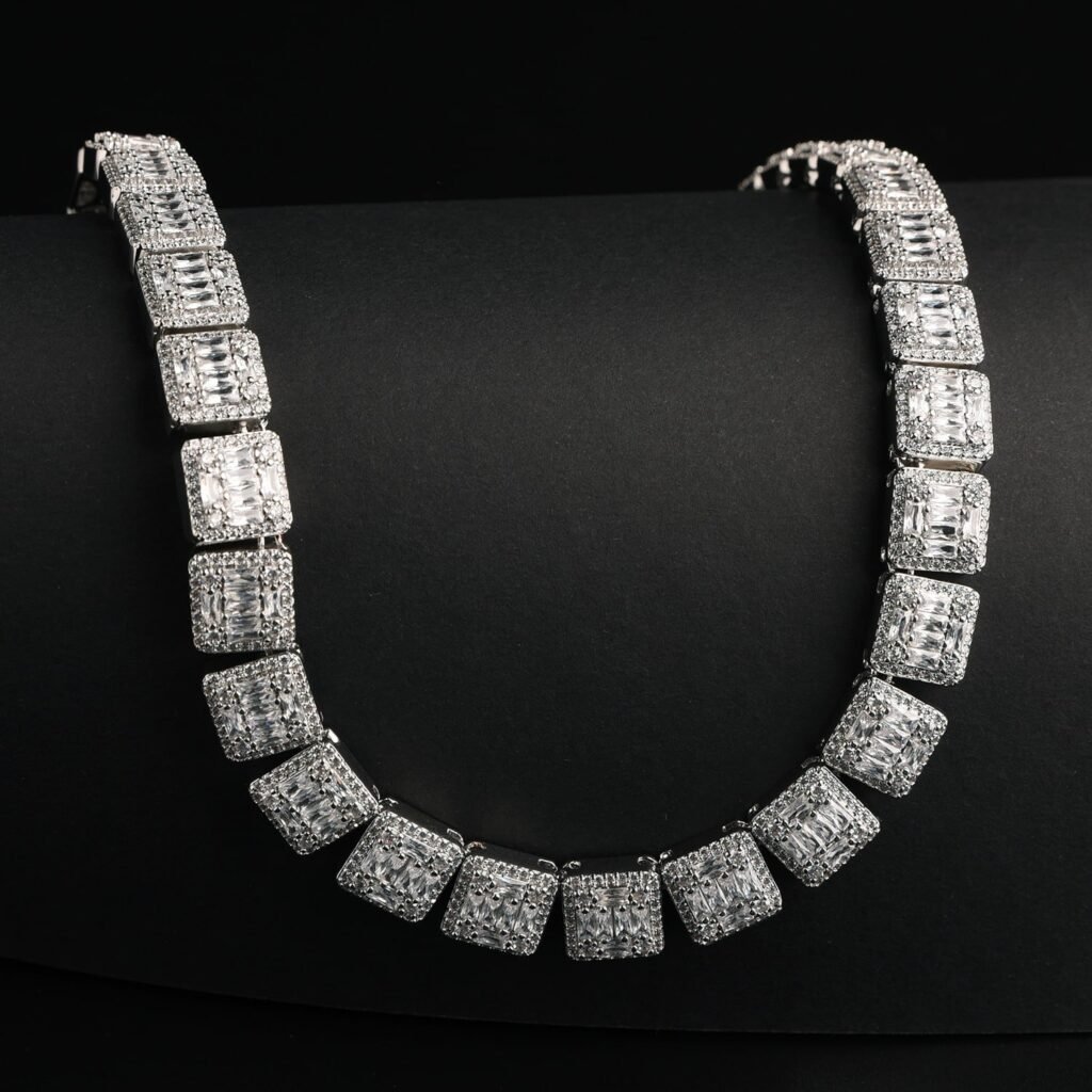 Iced Out Invisible Square Baguette Chain - Image 2