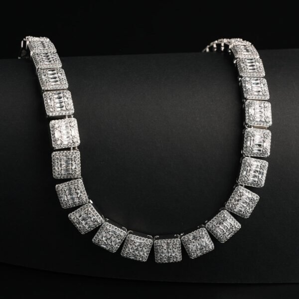 Iced Out Invisible Square Baguette Chain - Image 2