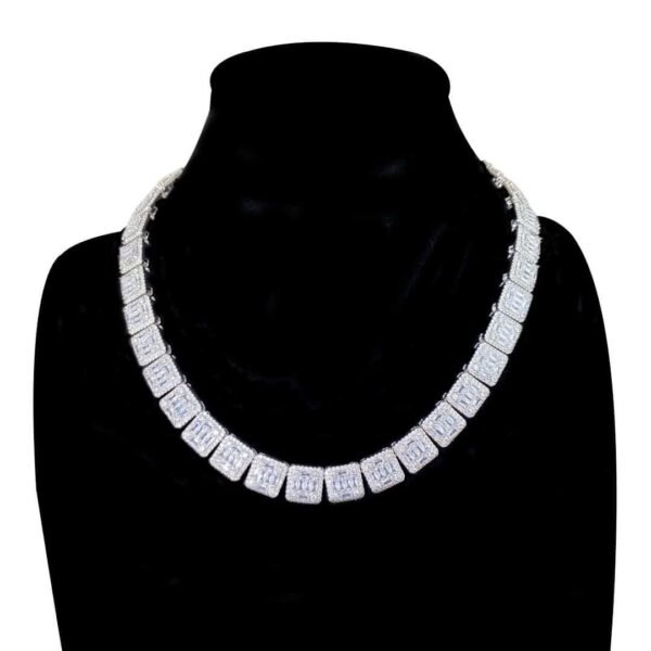 Iced Out Invisible Square Baguette Chain - Image 3