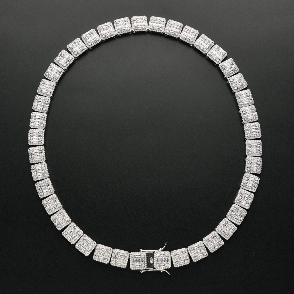 Iced Out Invisible Square Baguette Chain - Image 5