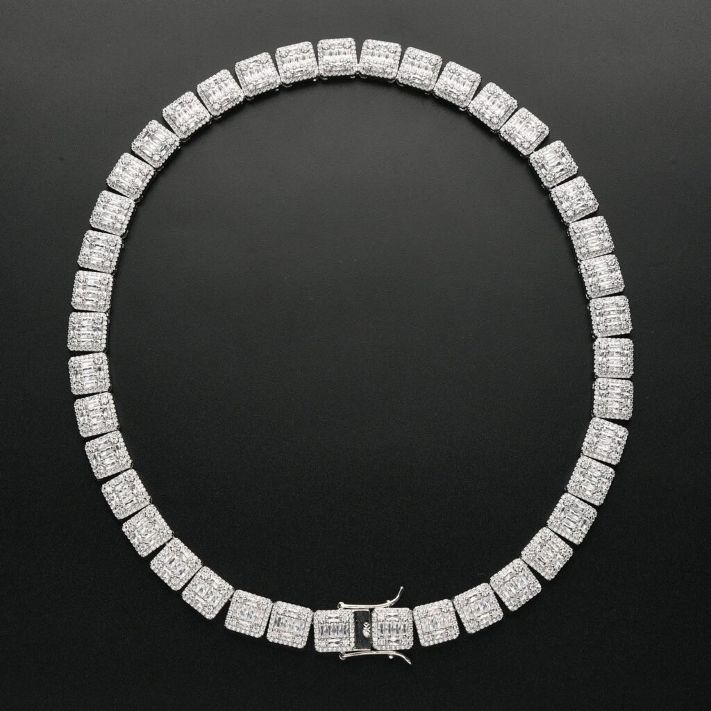 Iced Out Invisible Square Baguette Chain - Image 5