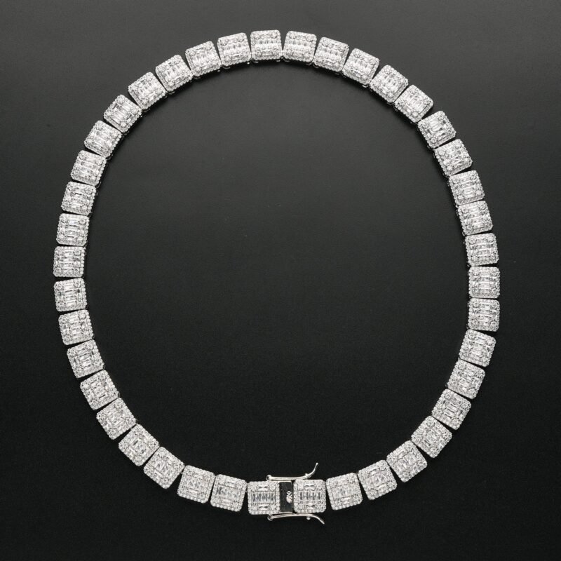 Iced Out Invisible Square Baguette Chain - Image 5