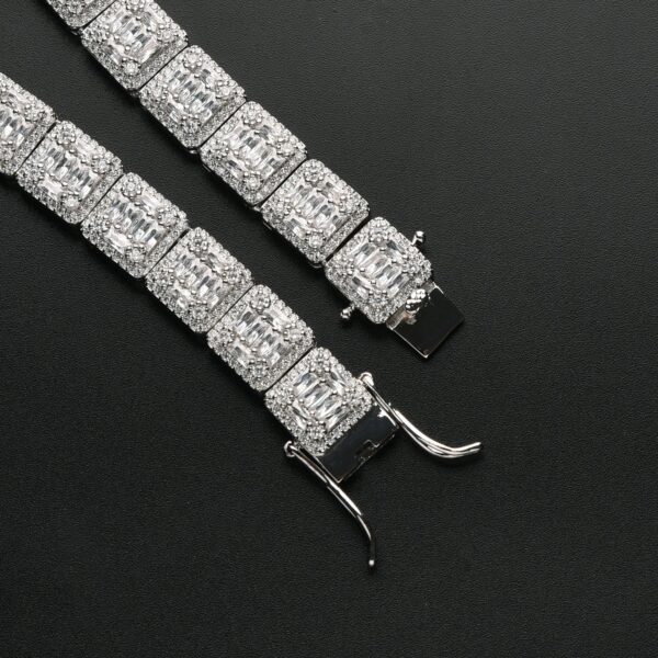 Iced Out Invisible Square Baguette Chain - Image 3