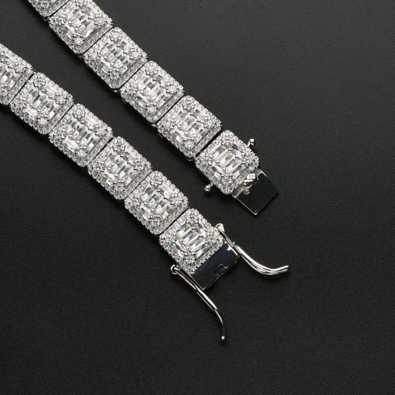 Iced Out Invisible Square Baguette Chain - Image 3