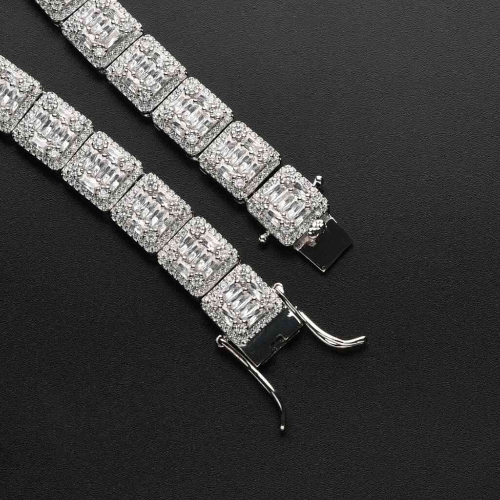 Iced Out Invisible Square Baguette Chain - Image 6
