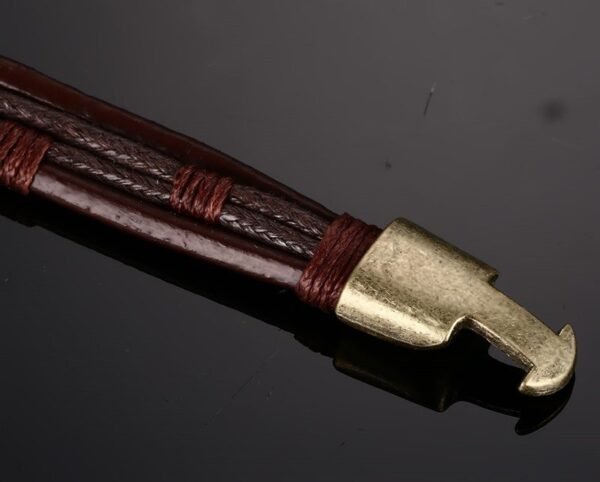 Retro Style Genuine Leather Bracelet - Image 5