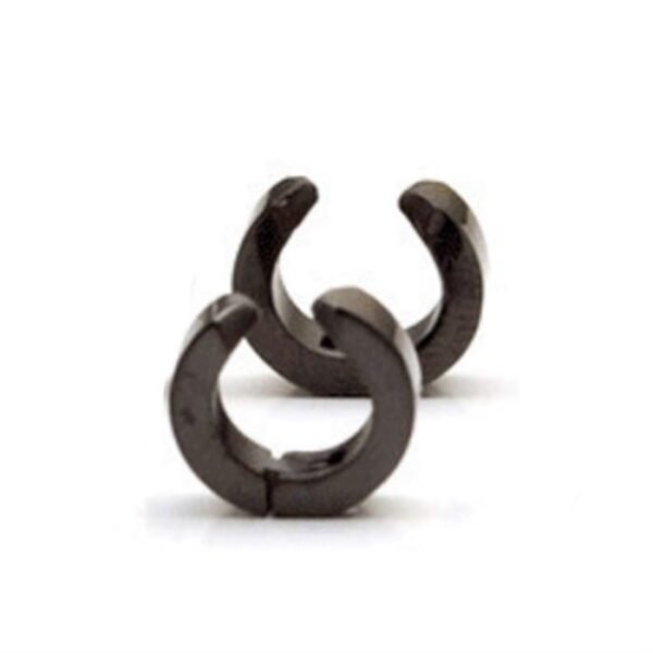 Black Stainless Steel Clip On Hoop Earrings (No piercing) ME-059 - Image 2