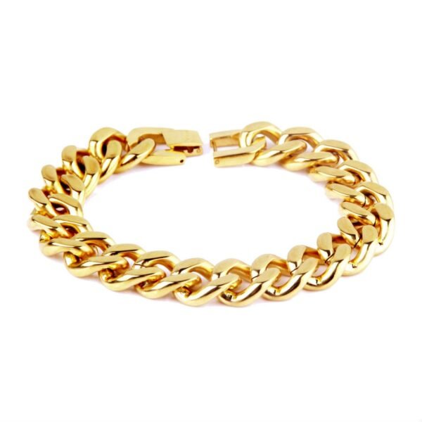 15mm Miami Cuban Link Foldable Clasp Bracelet