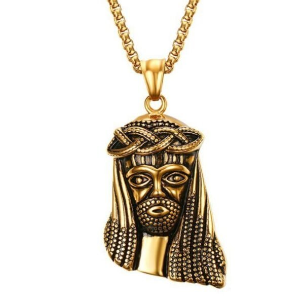 Vintage Gold Jesus Piece Chain