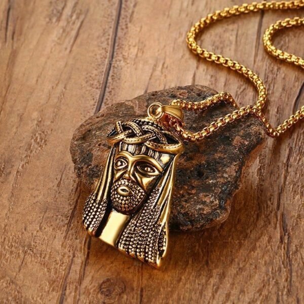 Vintage Gold Jesus Piece Chain - Image 4