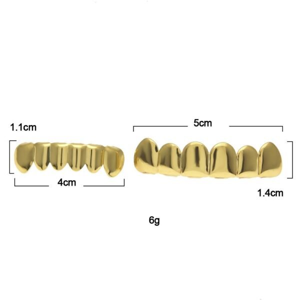 Classic Plain Gold Teeth Grill Set - Image 6